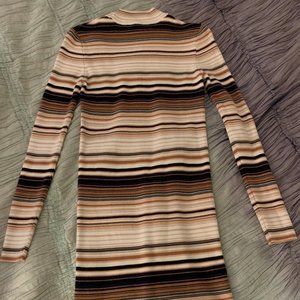 Retro Body-Con Sweater Dress